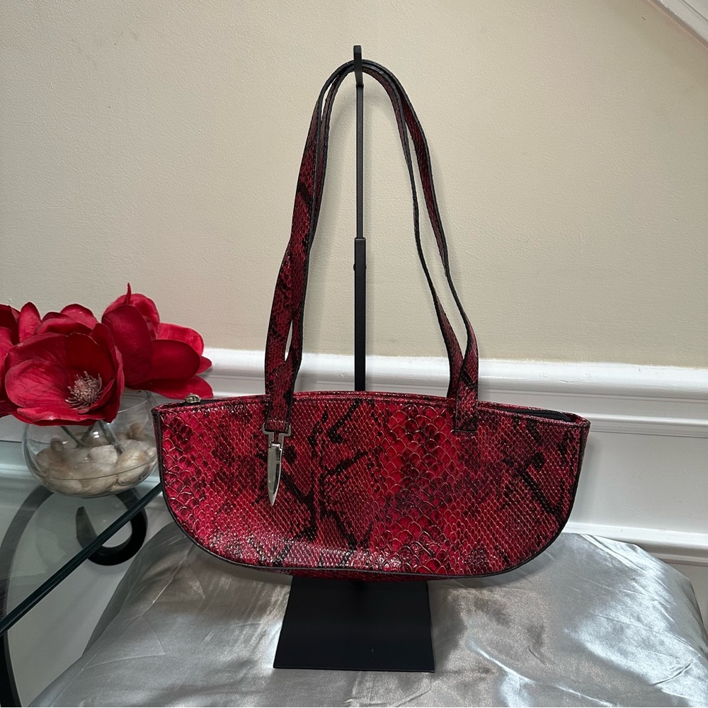 🌹ROSETTIA • VINTAGE FAUX SNAKE SKIN Hobo SHOULDER BAG